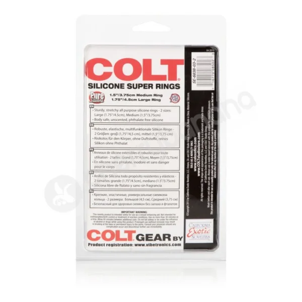 Colt Black Silicone Super Rings