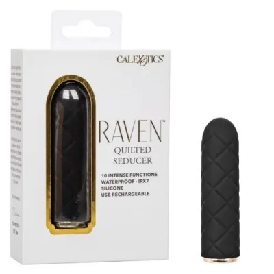 CalExotics Raven Quilted Seducer Rechargeable Bullet Vibrator