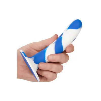 California Exotic Admiral Swirl Probe 5 5 Marbled Silicone Dildo