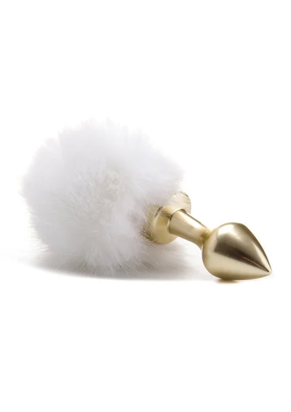 Beginner Bunny Tail Buttplug Gold — image 3 of 3