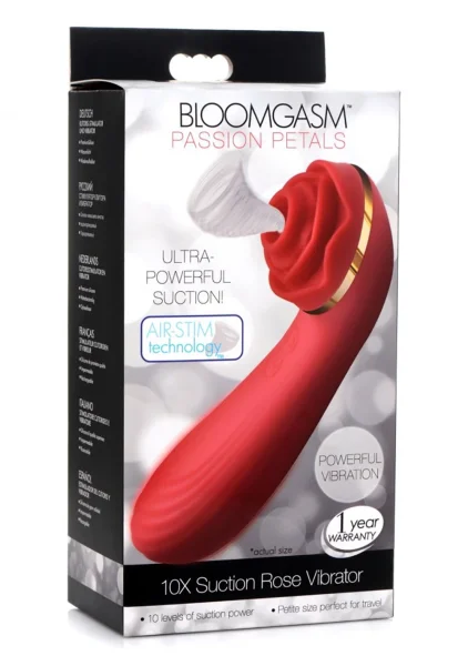 Passion Petals Silicone Suction Rose Vibrator