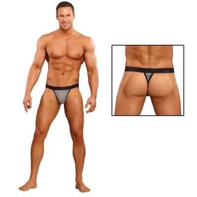 Male Power Wave Micro Thong Black Large