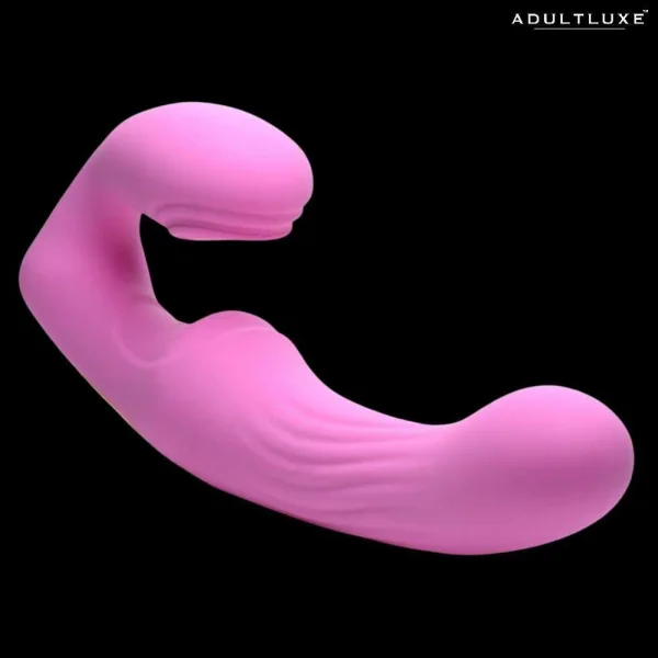 Strapless Strap-On Remote Control Vibrator