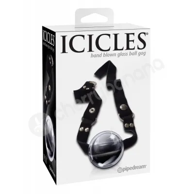 Icicles 65 Clear Glass Ball Gag