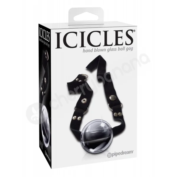 Icicles #65 Clear Glass Ball Gag