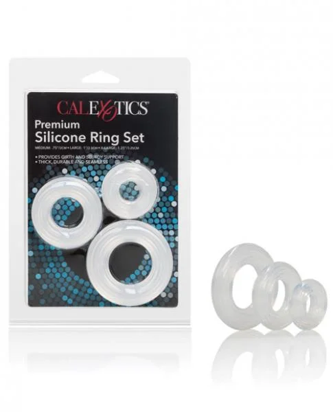 Premium Silicone Ring Set Clear Pack Of 3 — image 7 of 8