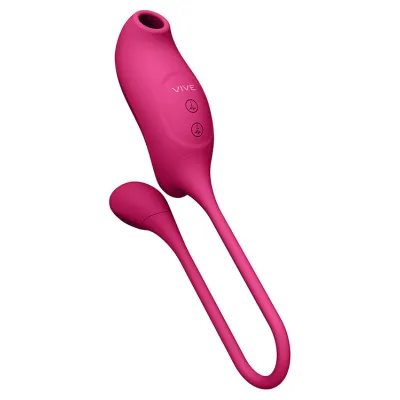 Vive Quino 3 8 Egg Vibrator with Air Suction Clitoral Stimulation