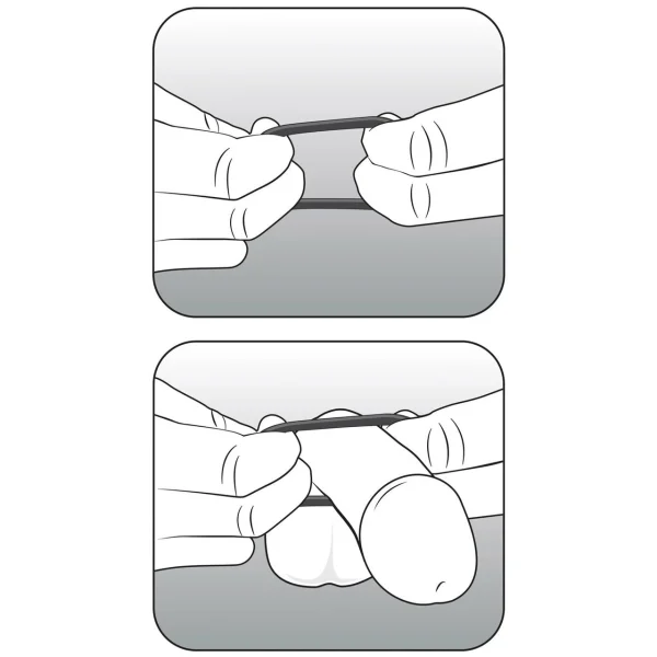 Performance VS4 Pure Premium Silicone Cock Rings By Blush Novelties - Glow-In-The-Dark White — image 6 of 6