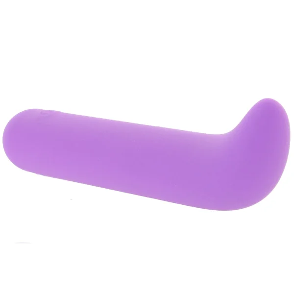 Bliss Liquid Silicone Mini G Vibe Rechargeable Waterproof G-Spot Vibrator - Purple