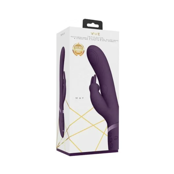 Vive May Dual Pulse-wave & Vibrating C-spot & G-spot Rabbit Purple