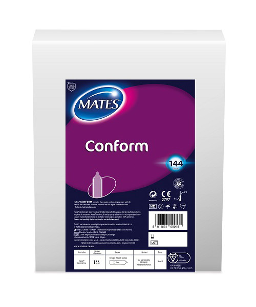 Mates Conform Condom BX144 Clinic Pack