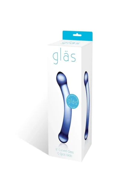 Curved G-Spot 6" Glass Dildo