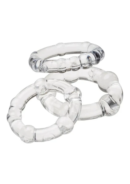 Cloud 9 - Cockring Combo Beaded Clear — image 4 of 5