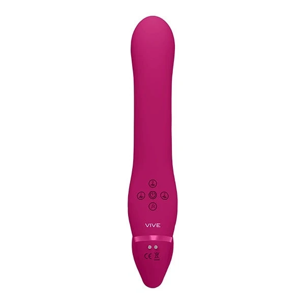 Vive Ai Triple Action Dual Vibrating Airwave Tickler Strapless Strap-On