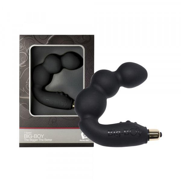 Rocks-off Big-Boy 7 Function P Spot Vibe - Black