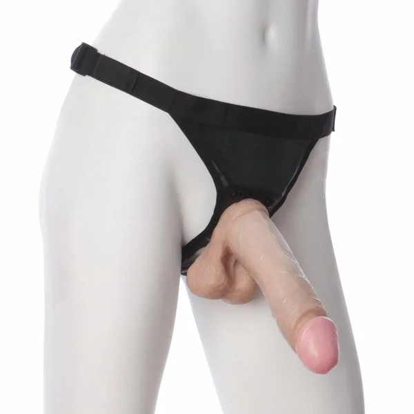 VacULock Ultra Harness 2 And Plug With 8 Inch Realistic Cock