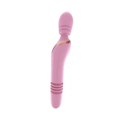 Lex Dual Stim Wand Vibrator Pink