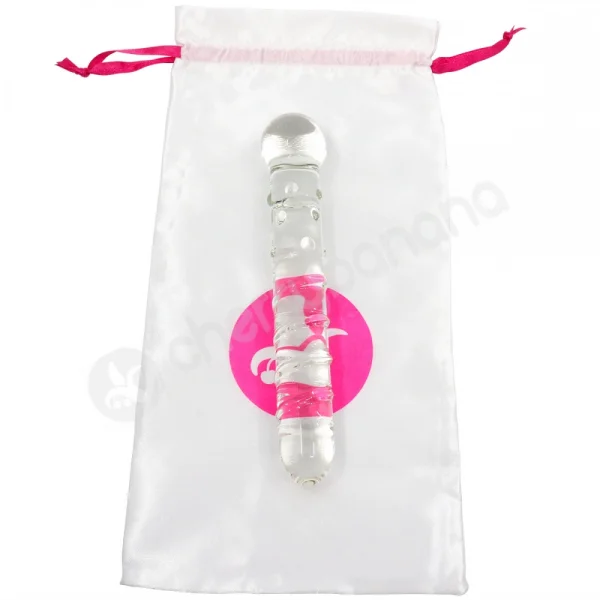 Crystal Pleasures Glass Spiral Sensations Double Dildo