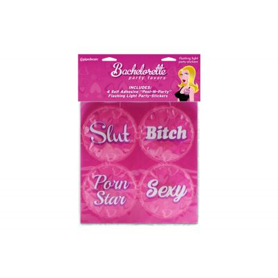 Bachelorette Flashing Light Party Stickers
