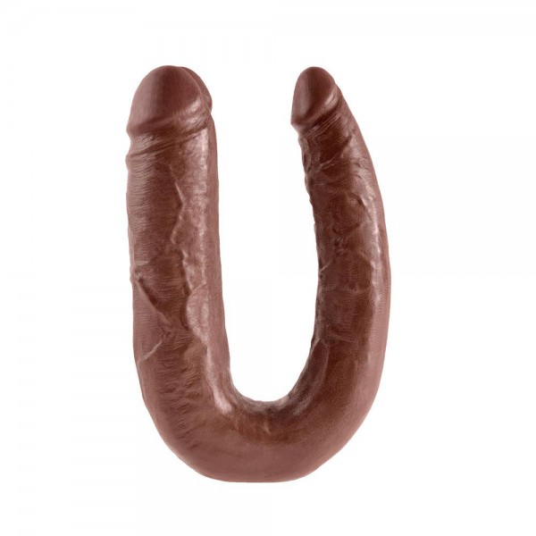 King Cock Large Double Trouble Brown Dildo