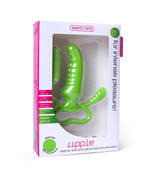 Ripple triple silicone stimulator
