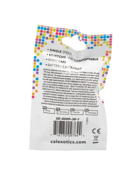 Foil Pack Vibrating Ring - Pink (Case Qty: 24) — image 6 of 6