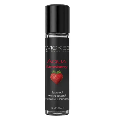 Aqua Strawberry Water Based Lubricant 1 Oz