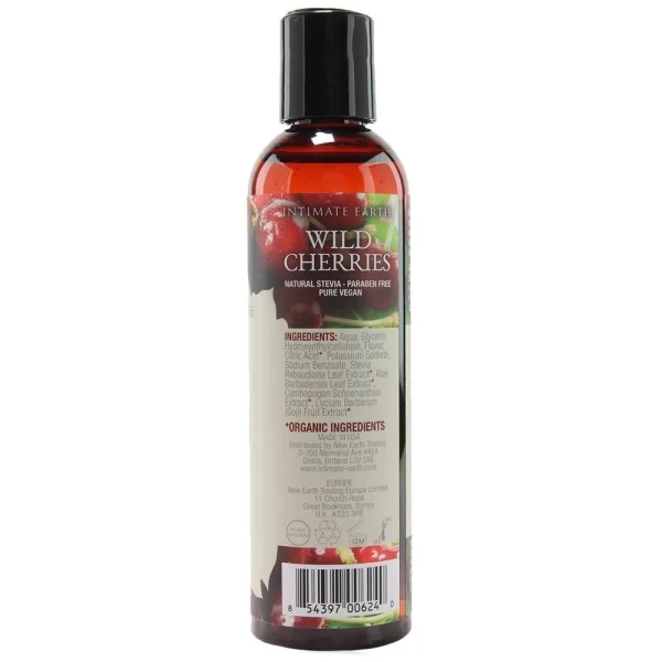Intimate Earth Wild Cherries Flavored Water-Based Lube | 4oz