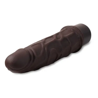 Dr Skin Silicone Dr Robert 7 Inch Vibrating Dildo Brown