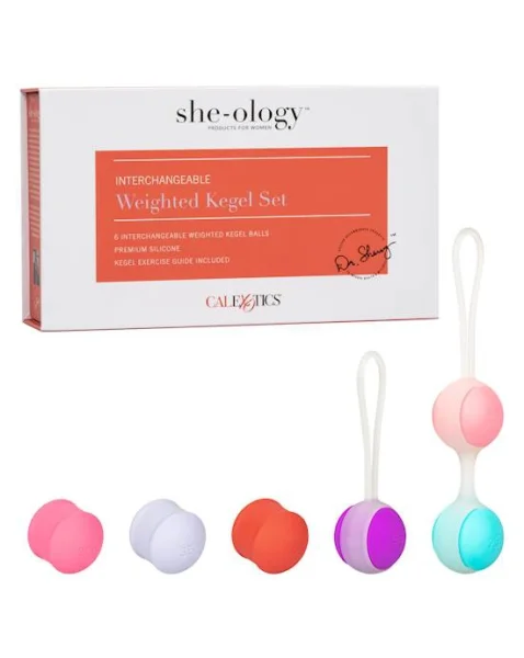 She-ology Interchangeable Weighted Kegel Set