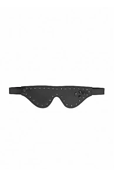 Ouch! Skulls & Bones Eye Mask With Skulls and Spikes Black