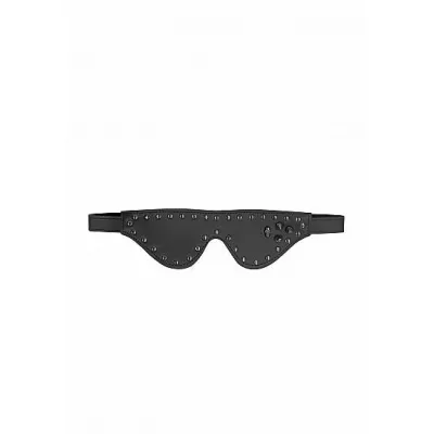 Ouch Skulls Bones Eye Mask With Skulls and Spikes Black