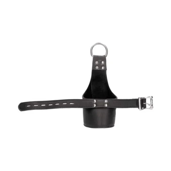 Ouch! Pain - Calf Leather Suspension Wrist Bondage Handcuffs