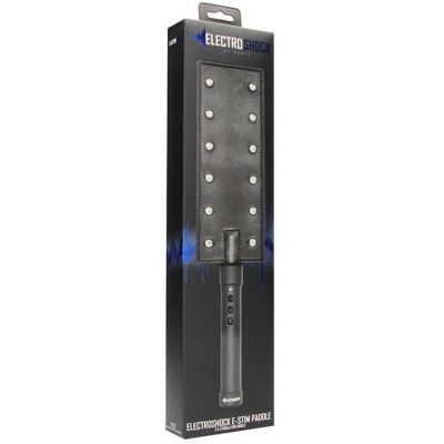 Electro Shock E Stim Paddle Black Bondage Paddle with E Stim