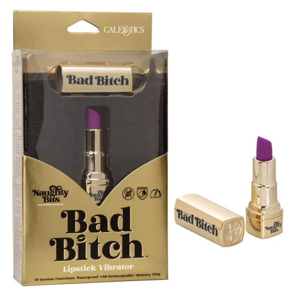 Naughty Bits Bad Bitch Rechargeable Lipstick Vibrator
