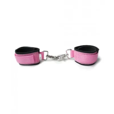 Neoprene Pink On Black Cuffs