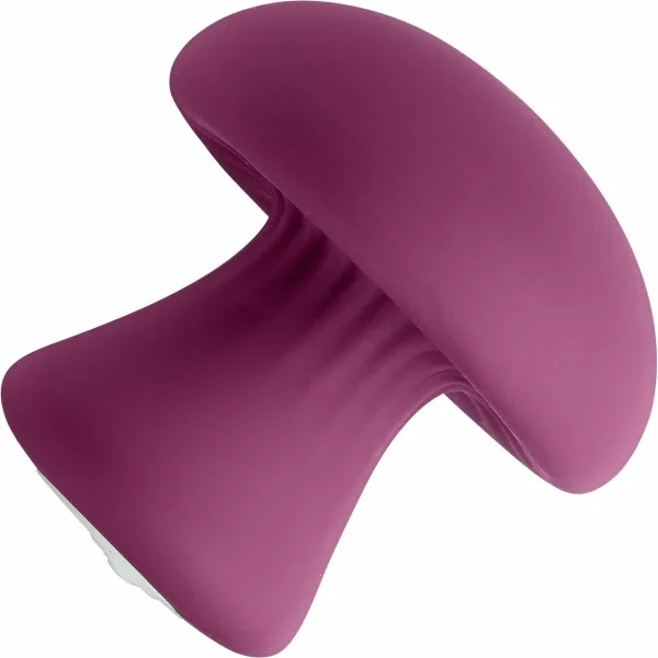 Cloud 9 Mushroom Massager Waterproof Rechargeable Vibrator - Plum