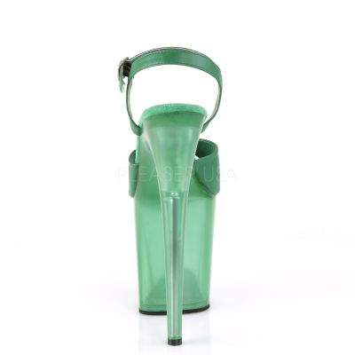 8 inches Heel 4 inches Frosted PF Ankle Strap Sandal