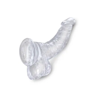 Pipedream King Cock Clear Realistic 7 5 Dildo with Balls Suction Cup Base