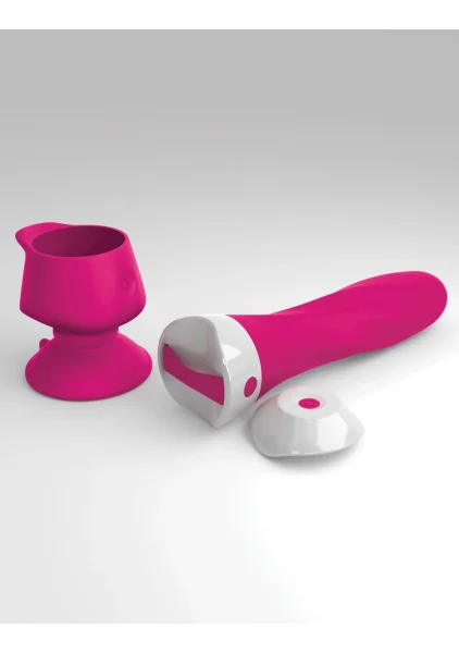 3Some Wall Banger Deluxe Rechargeable Remote Control Silicone Vibrator With Suction Cup