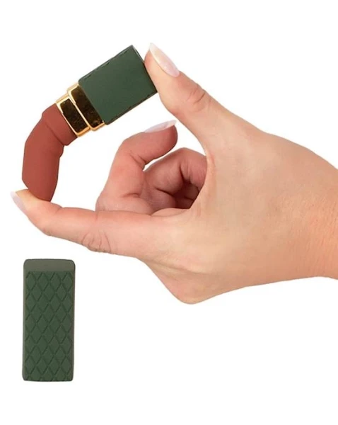 Emerald Love Luxurious Lipstick Vibrator  - Green