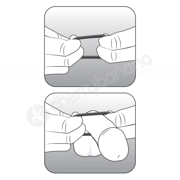 Performance VS3 Pure Premium Silicone White Cock Rings Large 3 Pack
