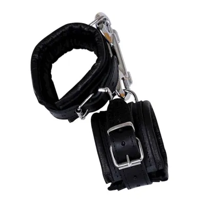 Moona Leather Cuffs Black