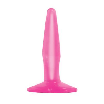Basix Mini Butt Plug Pink Pink 4 Inch