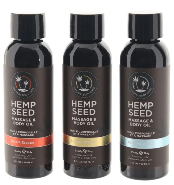 Hemp Seed - Gift Set of Three Summer Massage Oils