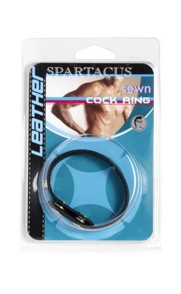Sewn Leather C - Ring