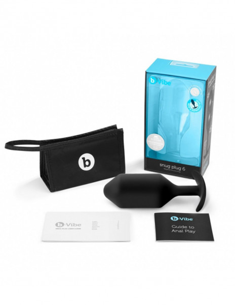 B-Vibe Snug Plug 6 - 6.3" Weighted Butt Plug
