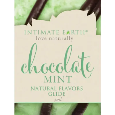 Intimate Earth Natural Flavours Glide Foil Chocolate Mint 3ml