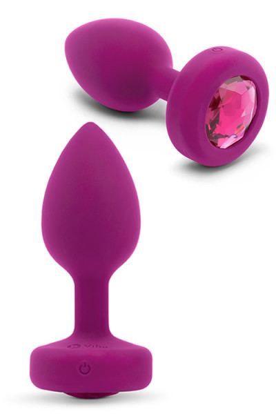 B-Vibe Vibrating Jewel Butt Plug - Small/Medium
