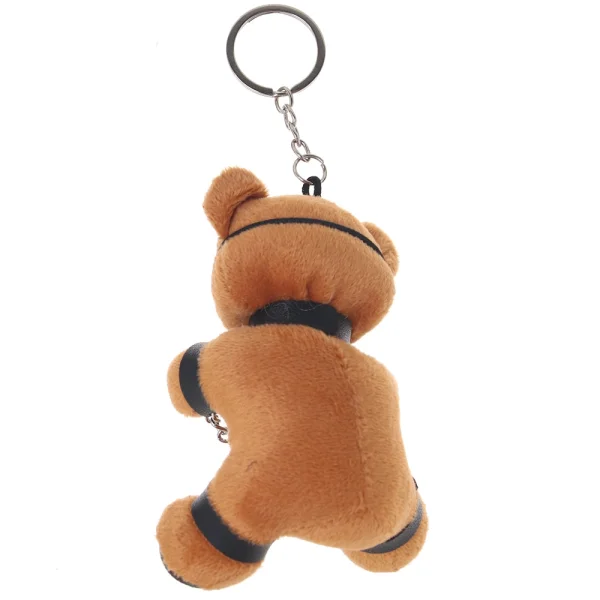 Gagged Teddy Bear Keychain